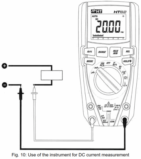 HT61 TRMS Digital Multimeter with 6000 Counts and Current Up To 10a - Fig 9