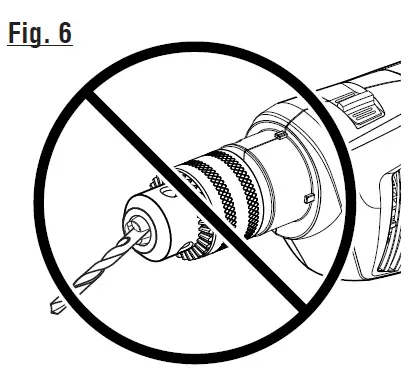 RYOBI D620H 5-8 Inch Hammer Drill Owner's FIG 7