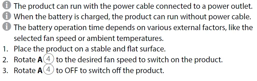Controlling the product