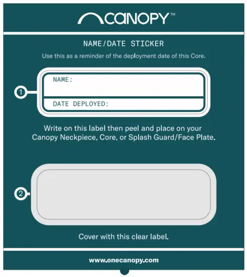 Name and Date Sticker