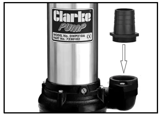 Clarke DWP210A Submersible Dirty Water Pump - PUMP