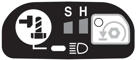 Impact force grade displayed on panel