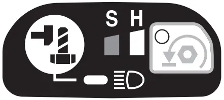 Impact force grade displayed on panel