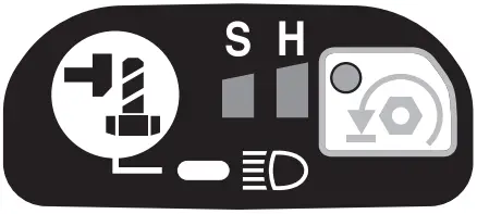 Impact force grade displayed on panel