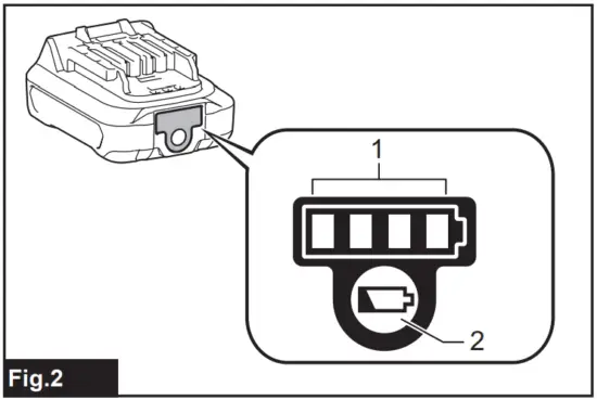 Indicating the remaining battery capacity