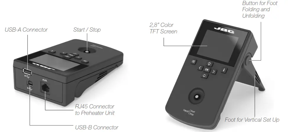 JBC PHXLE 1KA Premium ESD Safe X Large Digital Preheater Set - Console