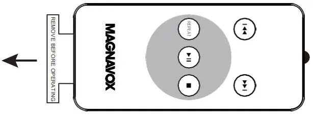 MAGNAVOX MM435 CD Shelf System with Digital FM Stereo Radio - REMOTE CONTROL 1