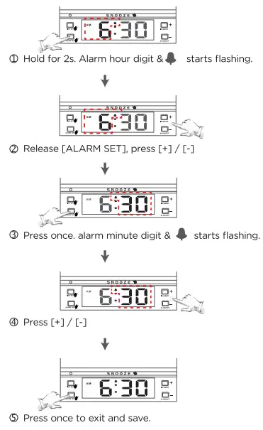 PEAKEEP MHP-2021 Wireless Charging Alarm Clock-fig5