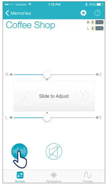 TRULINK Hearing Control App - Comfort Boost