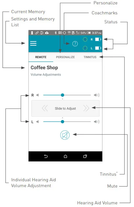 TRULINK Hearing Control App - General-1