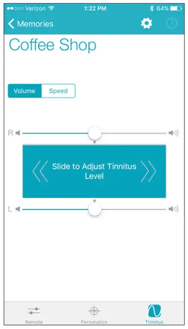 TRULINK Hearing Control App - Noise Manager-