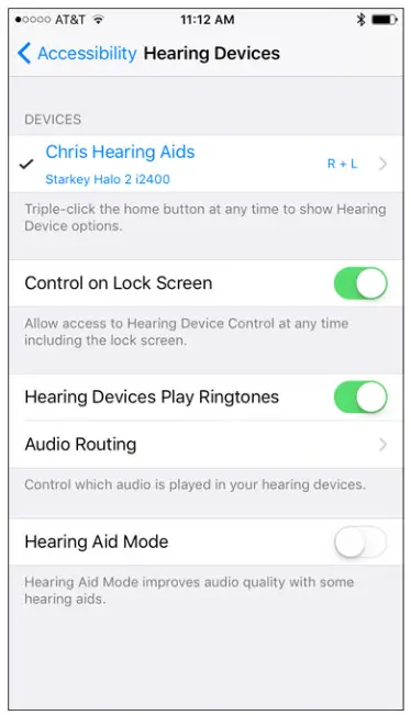 TRULINK Hearing Control App - When pairing is complete