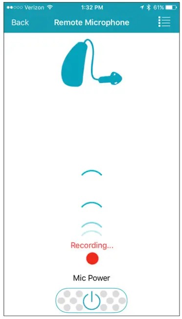TRULINK Hearing Control App - When the remote