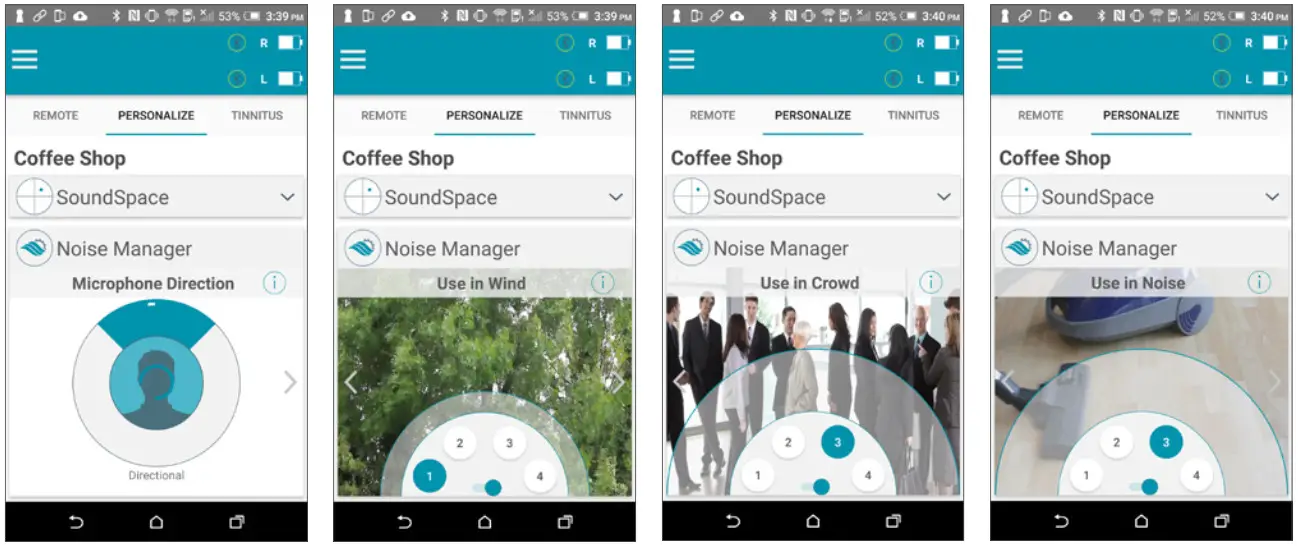 TRULINK Hearing Control App - hearing aid model