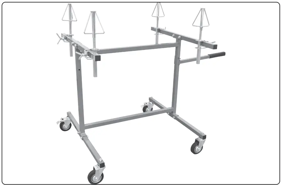 SEALEY MK74 Alloy Wheel Repair Painting Stand 4 Wheel Capacity - fig1