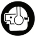 Wear eye and ear protection