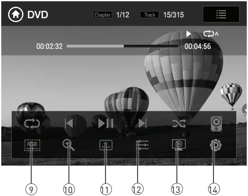 Dual DV715B 7 Inch AV DVD Receiver - DVD