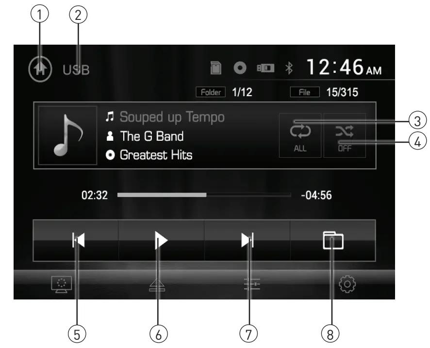 Dual DV715B 7 Inch AV DVD Receiver - microSD