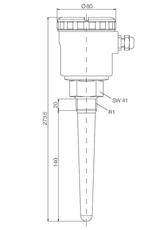 KOBOLD NTS Capacitive Level Limit Switch for Bulk Goods - Figure 10