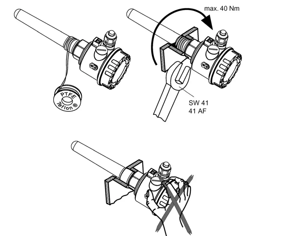 KOBOLD NTS Capacitive Level Limit Switch for Bulk Goods - Figure 2