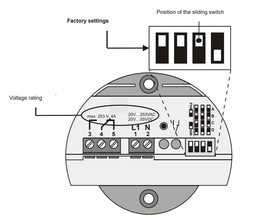 KOBOLD NTS Capacitive Level Limit Switch for Bulk Goods - Figure 3