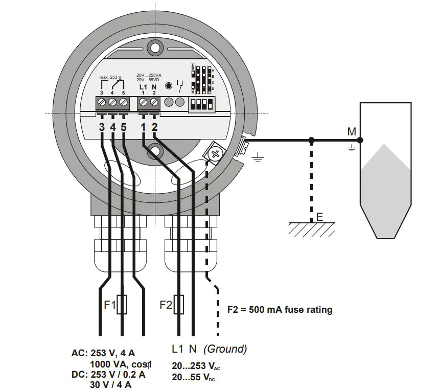KOBOLD NTS Capacitive Level Limit Switch for Bulk Goods - Figure 5