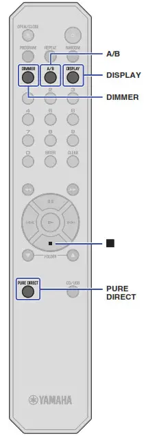 YAMAHA CD S303 Single Disc CD Player - Playing a specified part repeatedly