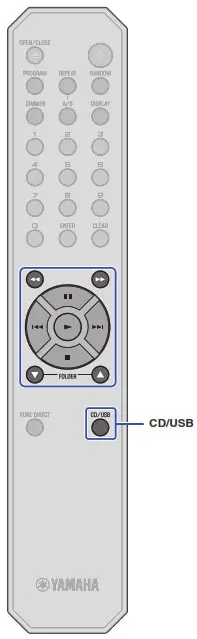 YAMAHA CD S303 Single Disc CD Player - Playing music files stored on your USB flash drive