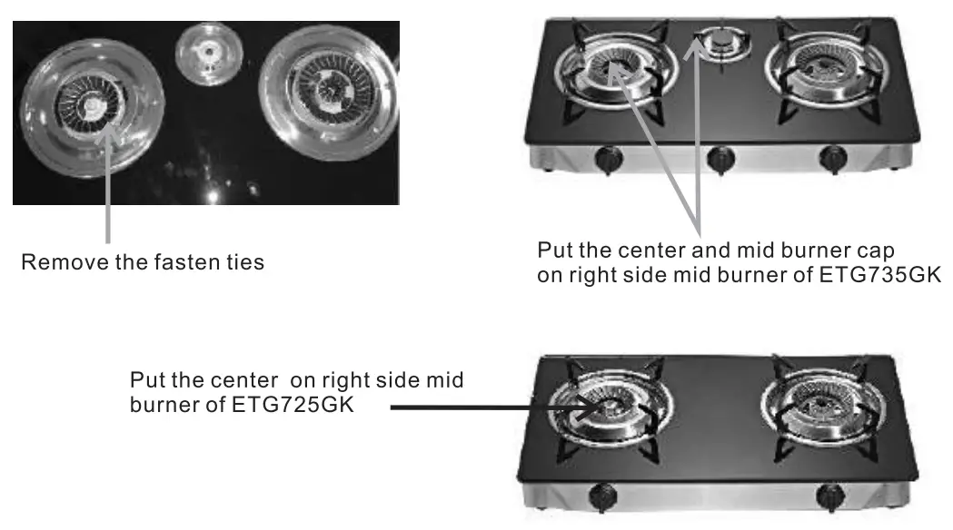Electrolux ETG Series Table Top Gas Cooker - 1 6