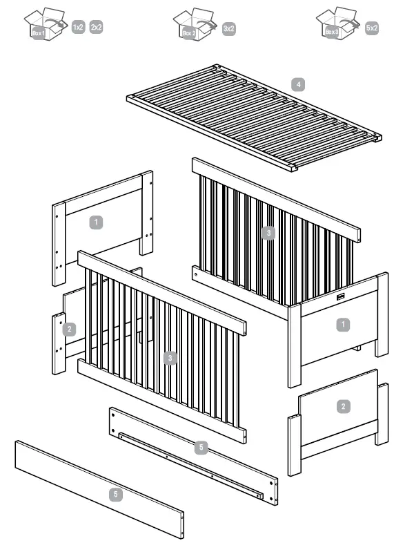 Silver Cross Ascot Cot Bed FIG (1)..