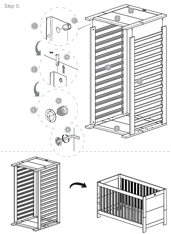 Silver Cross Ascot Cot Bed FIG (5)