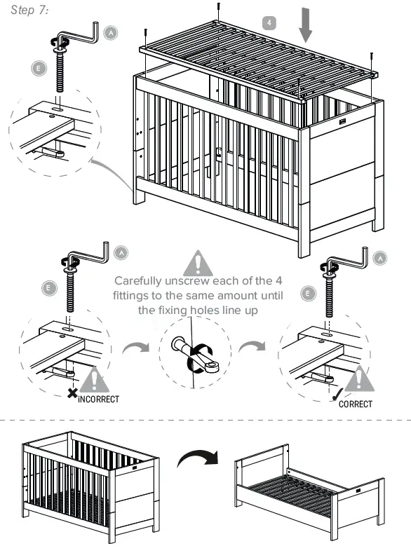 Silver Cross Ascot Cot Bed FIG (7)