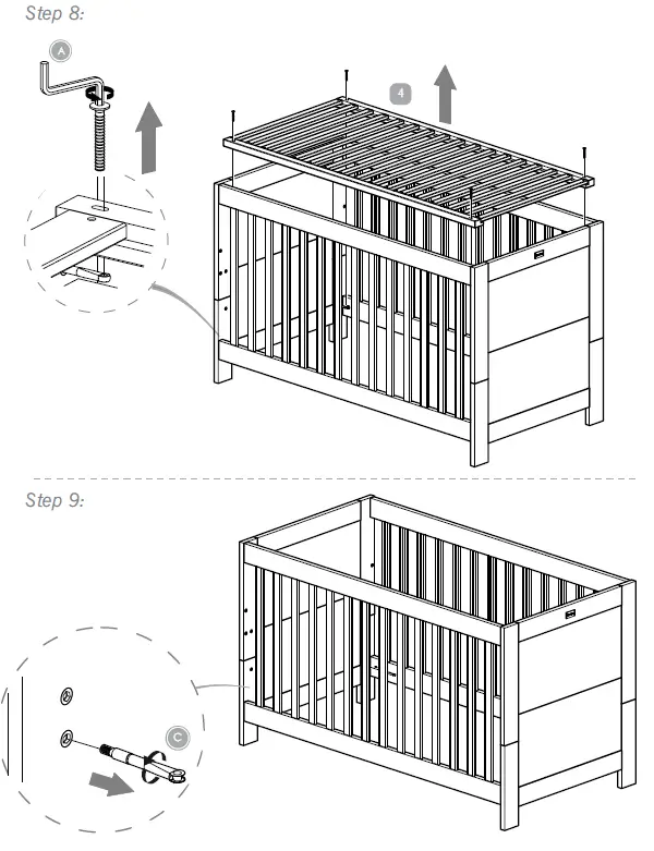 Silver Cross Ascot Cot Bed FIG (8)