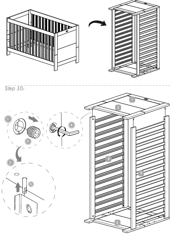 Silver Cross Ascot Cot Bed FIG (9)