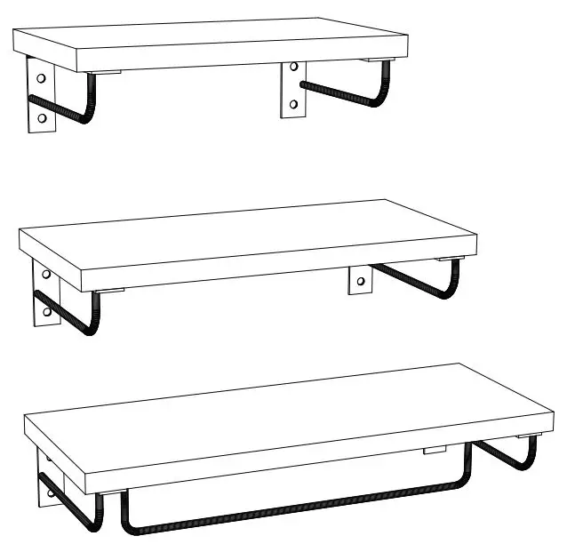 Amada Amfs17 Floating Shelf Instruction Manual