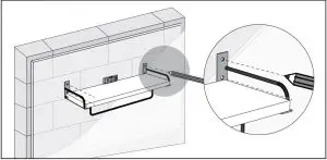 FIG 14 For Solid Concrete and Concrete Block Walls