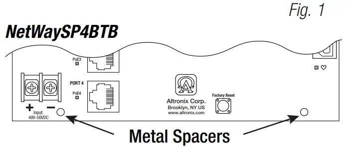netway SP4BT Series 4 Port Hardened 802.3bt 4PPoE Switches Layer 2 - fig 1