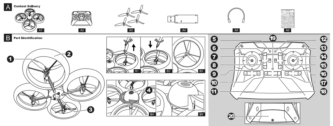 silverlit-FCC84813-Bumper-drone-HD-Instruction-Manual-fig-1