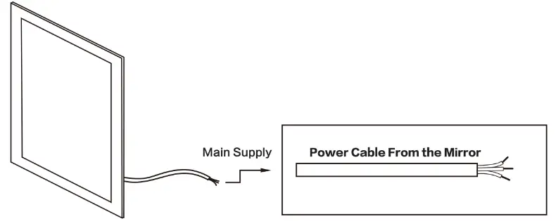 tunuo SF-21S0301-40 40 in. W x 32 in. H Rectangular Frameless Wall Horizontal Mount Bathroom Vanity Mirror in Silver - 4
