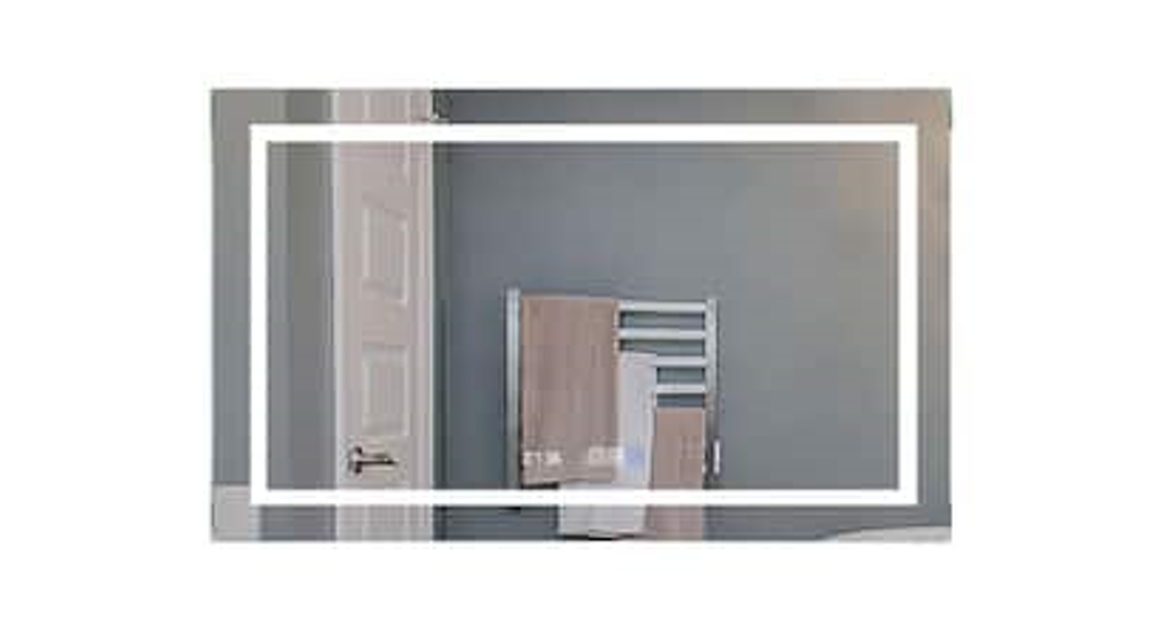 Tunuo Sf-21s0301-40 40 In. W X 32 In. H Rectangular Frameless Wall Horizontal Mount Bathroom Vanity Mirror In Silver Instruction Manual