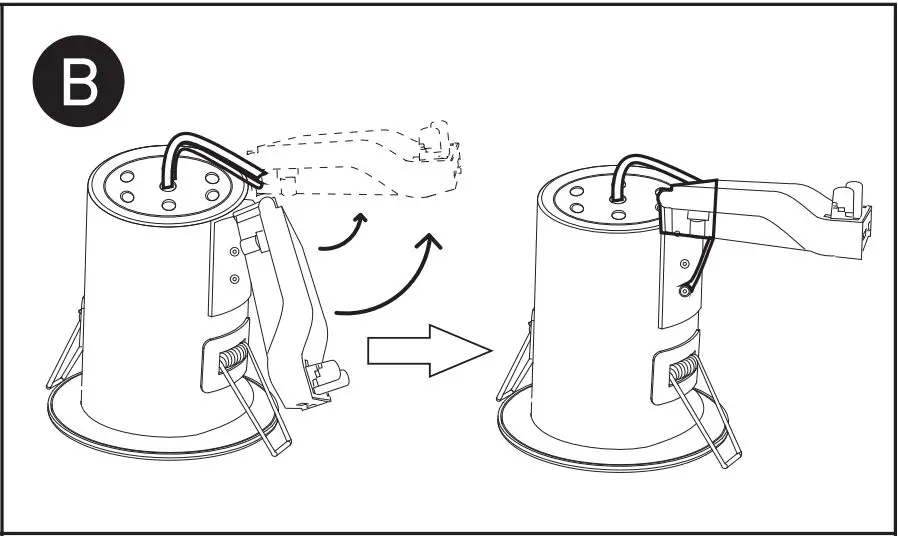 one LIGHT 11109FA Recessed Spot GU10 Max 10W Adjustable - Figure B