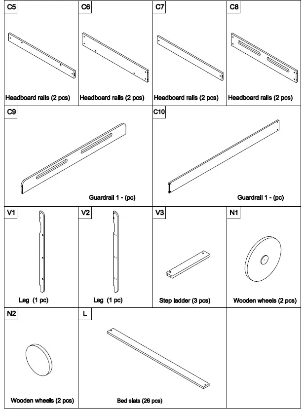 FURNITURE-WF290140-Bunk-Bed-with-Ladder-and-Wheels-FIG- (3)