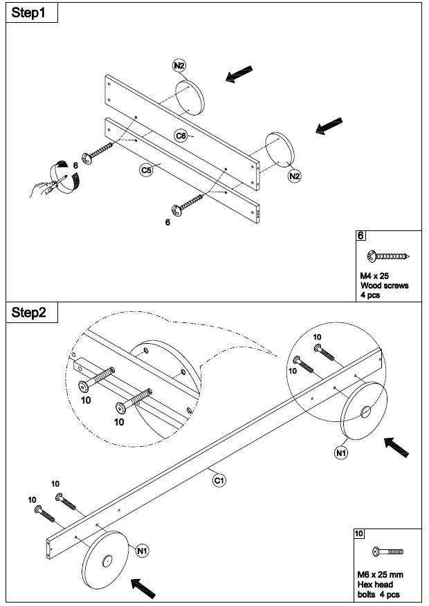 FURNITURE-WF290140-Bunk-Bed-with-Ladder-and-Wheels-FIG- (5)