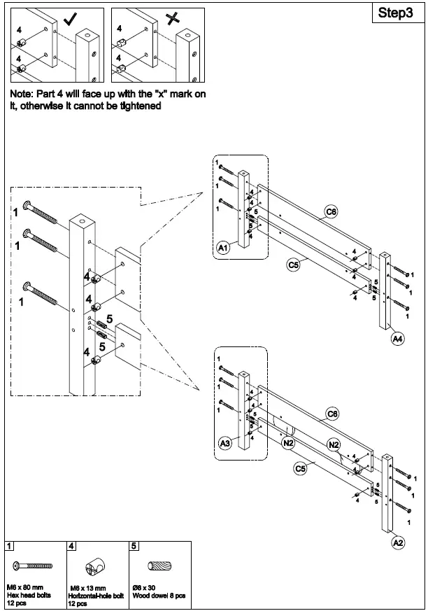 FURNITURE-WF290140-Bunk-Bed-with-Ladder-and-Wheels-FIG- (6)