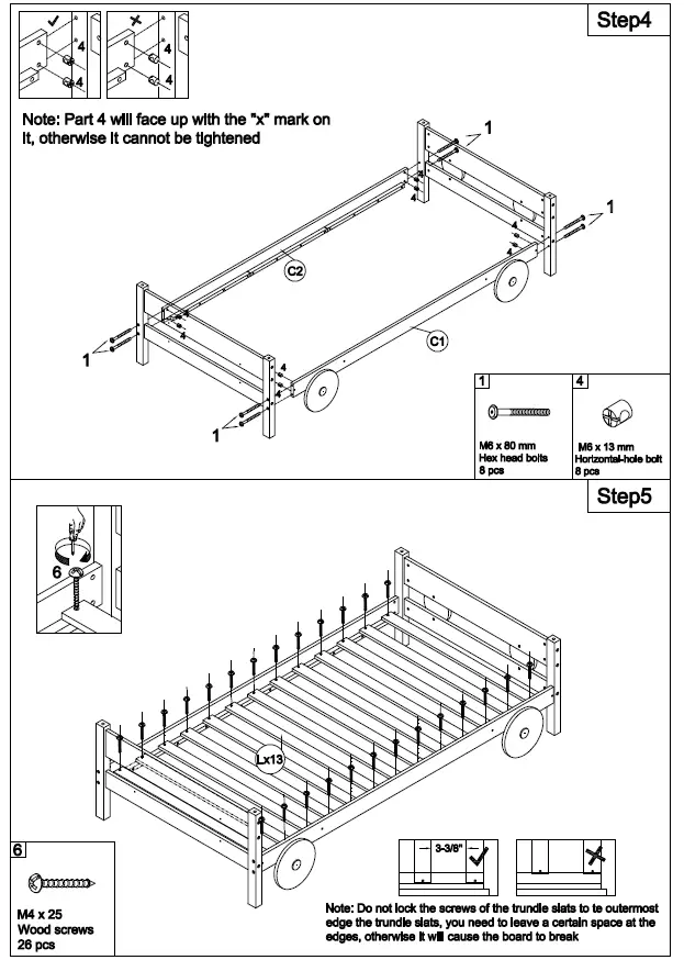 FURNITURE-WF290140-Bunk-Bed-with-Ladder-and-Wheels-FIG- (7)