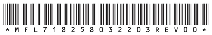 LG 65ART90E6QA OLED TV - BAR CODE