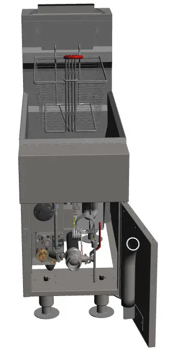 PATRIOT PT CTF 2NG Natural Gas 25 lb Countertop Fryer - cover