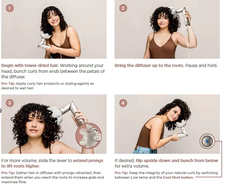 Curl-Defining Diffuser