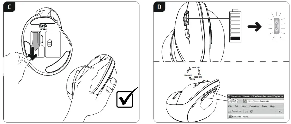 hama 00182697 6-Button Mouse - 2