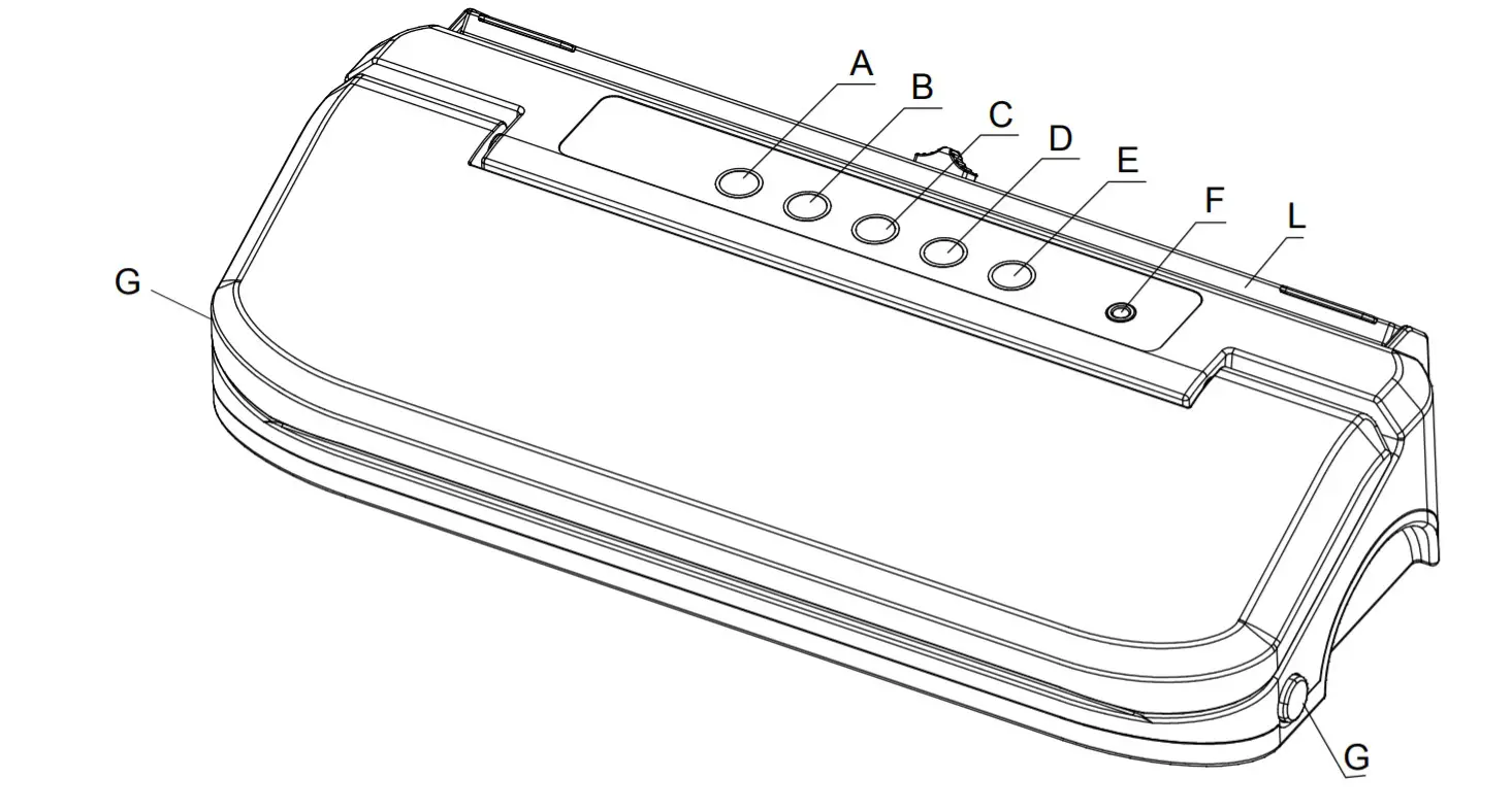 ProSeal PS-VS005 Food Vacuum Sealer - dayagram